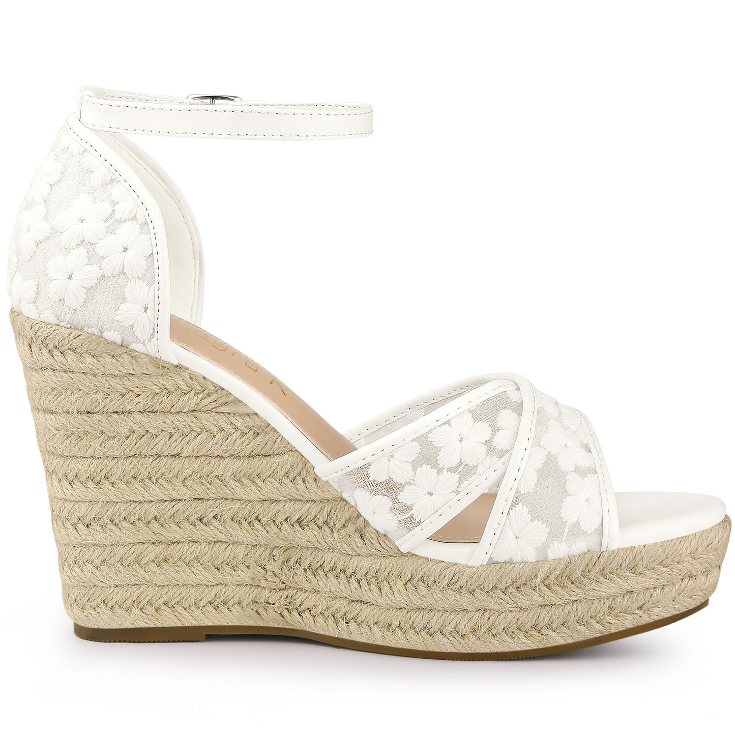 Women's Ankle Strap Espadrille Wedge Heel Sandals