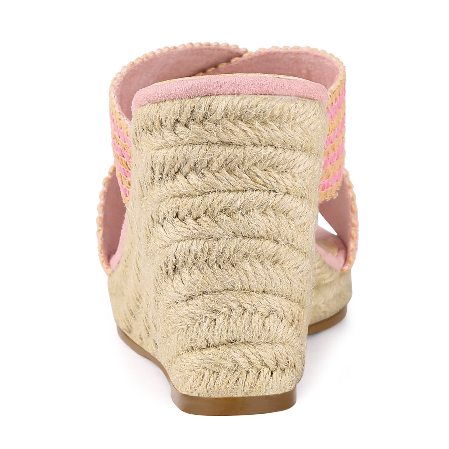 Sandalias de cuña con plataforma y tiras cruzadas para mujer