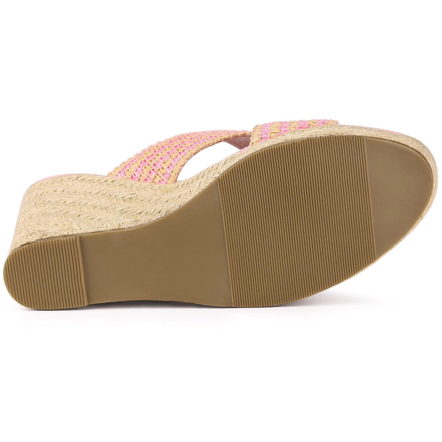 Sandalias de cuña con plataforma y tiras cruzadas para mujer
