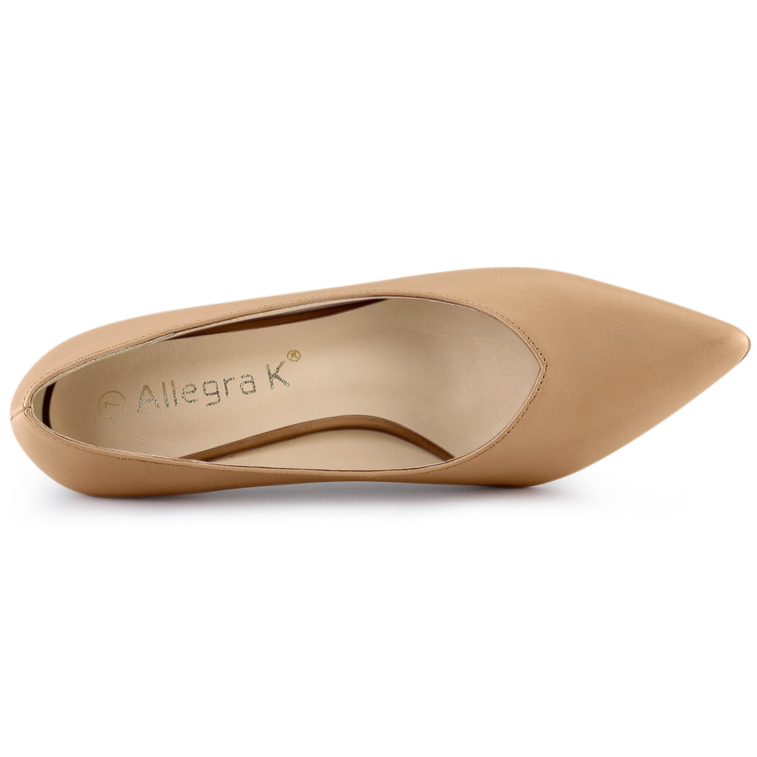 Women's Pointed Toe Low Kitten Heel Pumps