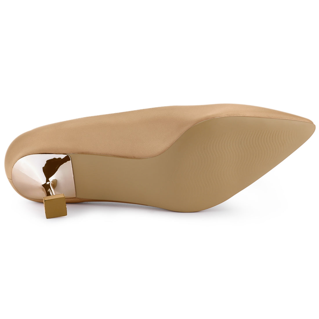 Women's Pointed Toe Low Kitten Heel Pumps