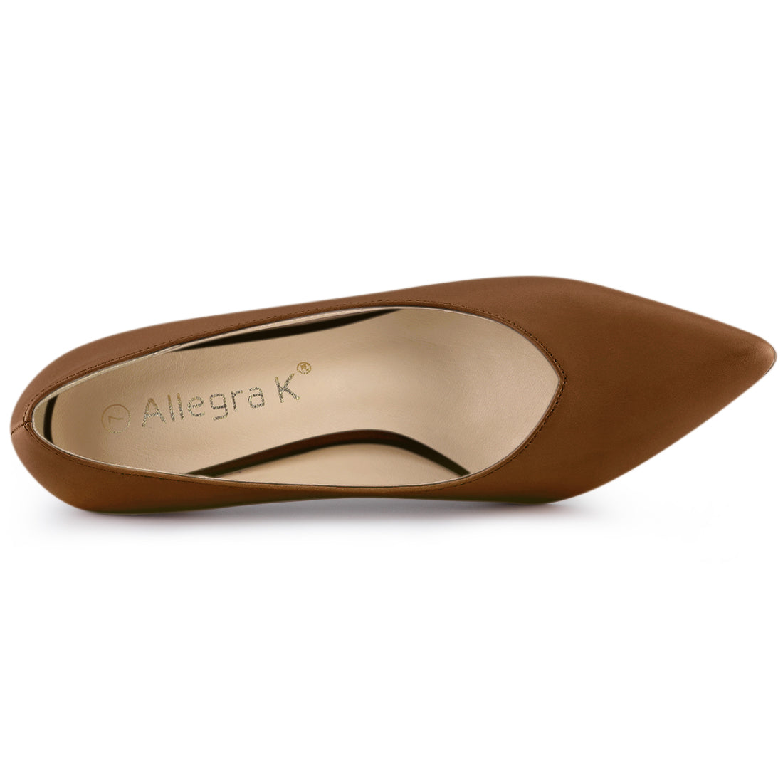 Women's Pointed Toe Low Kitten Heel Pumps