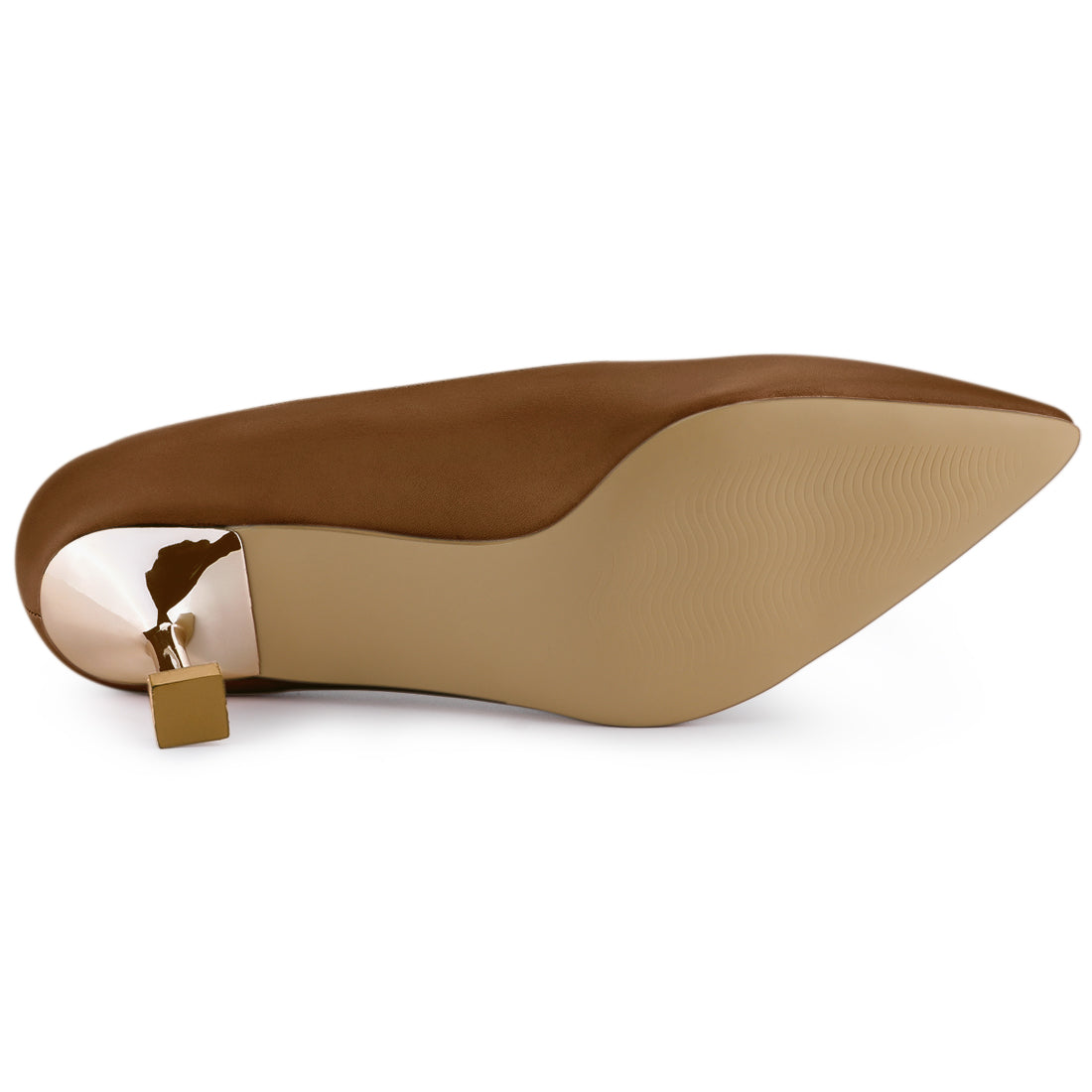 Women's Pointed Toe Low Kitten Heel Pumps