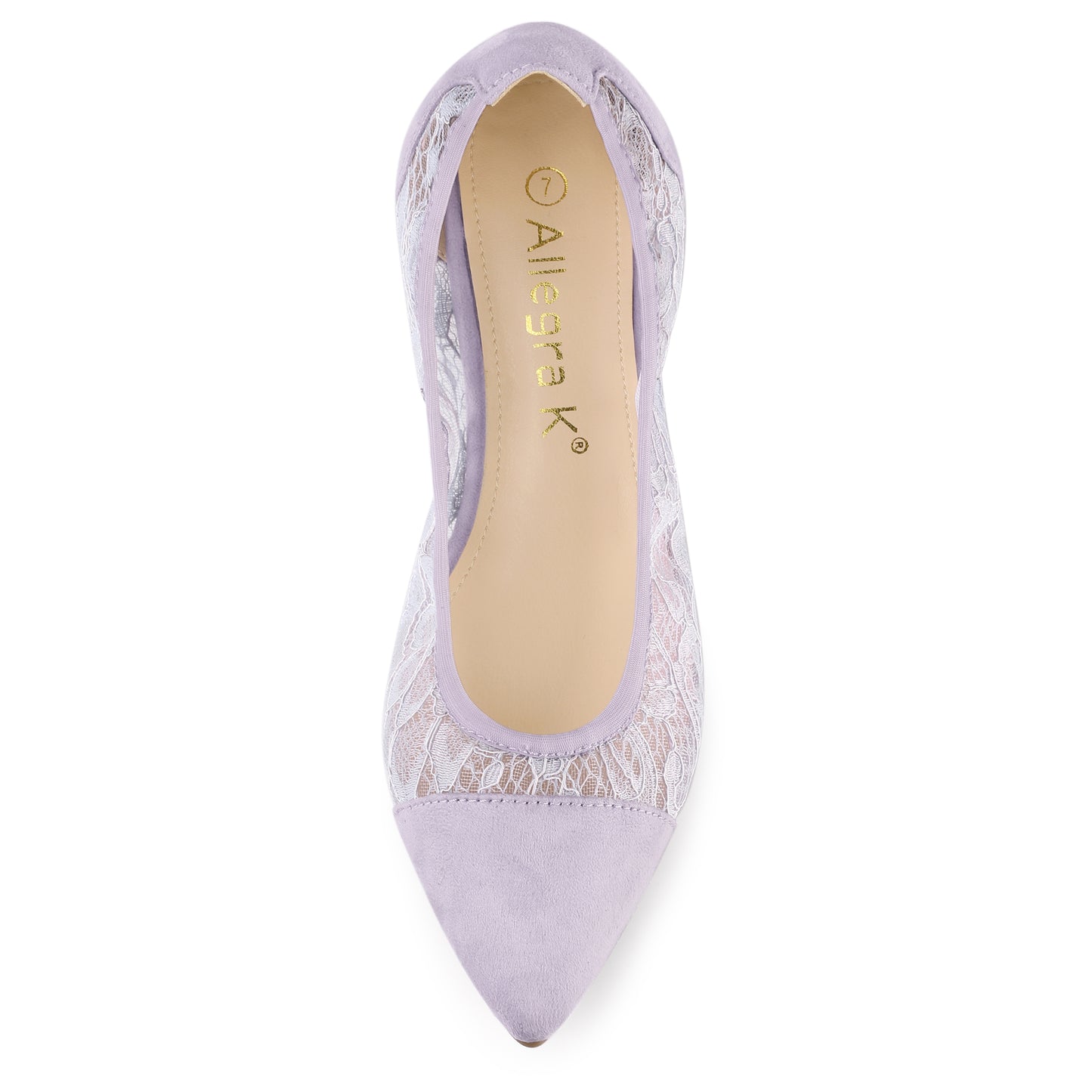 Women's Pointed Toe Slip On Mesh Flats