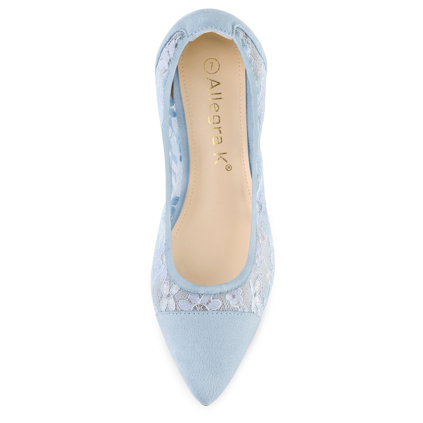 Women's Pointed Toe Slip On Mesh Flats