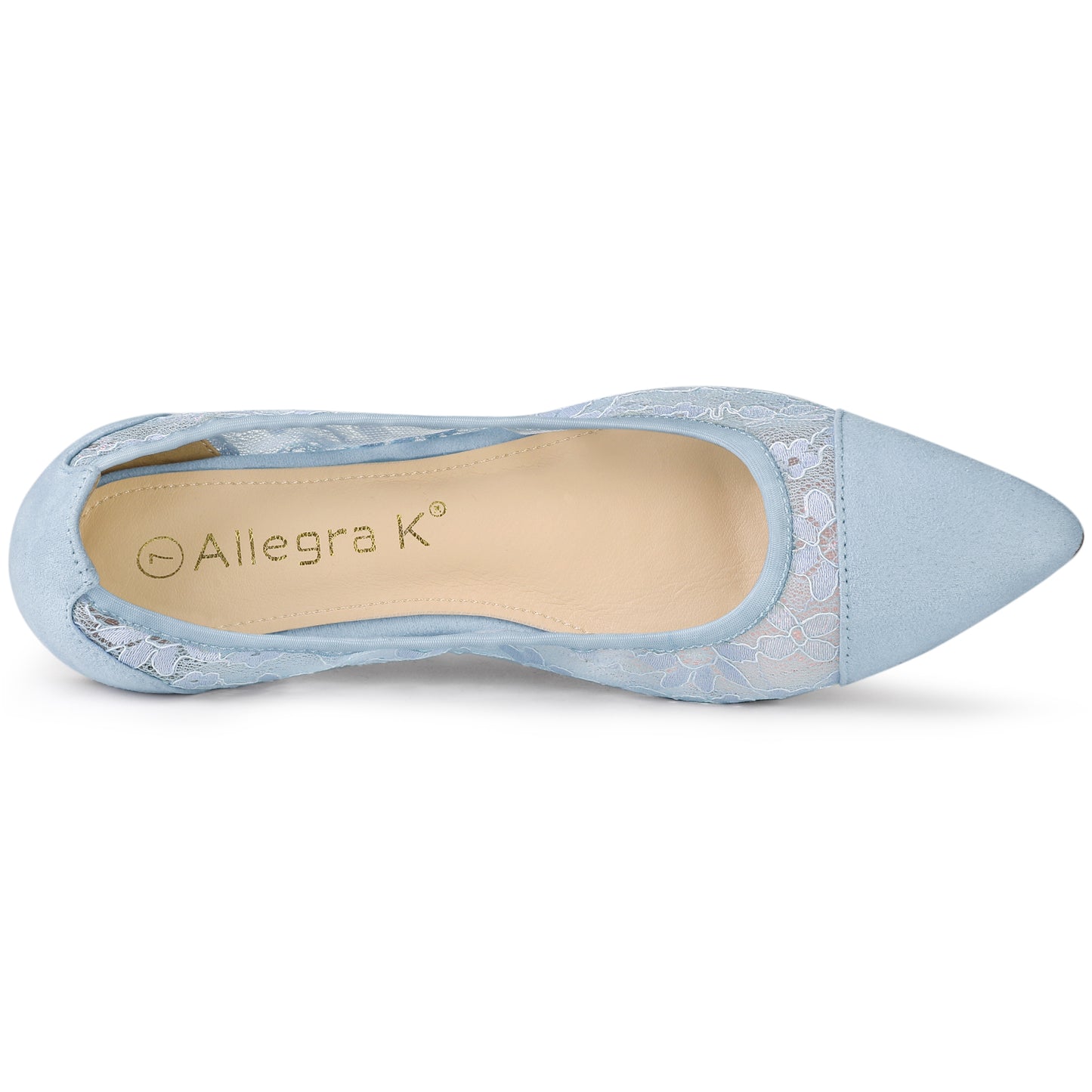 Women's Pointed Toe Slip On Mesh Flats