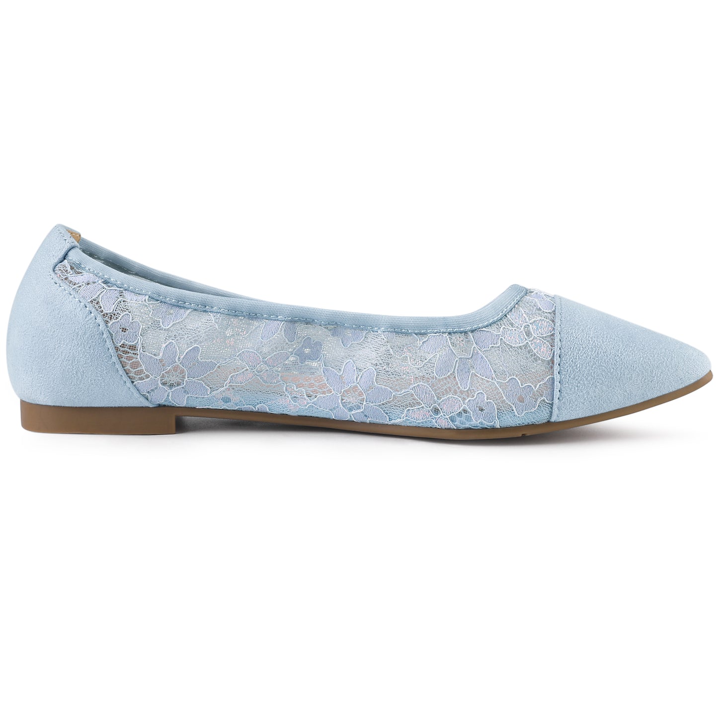 Women's Pointed Toe Slip On Mesh Flats
