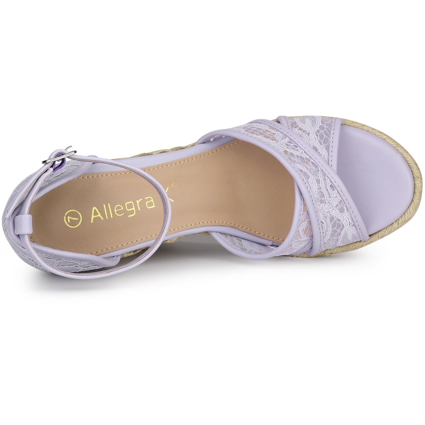 Sandalias de cuña con tiras en el tobillo para mujer