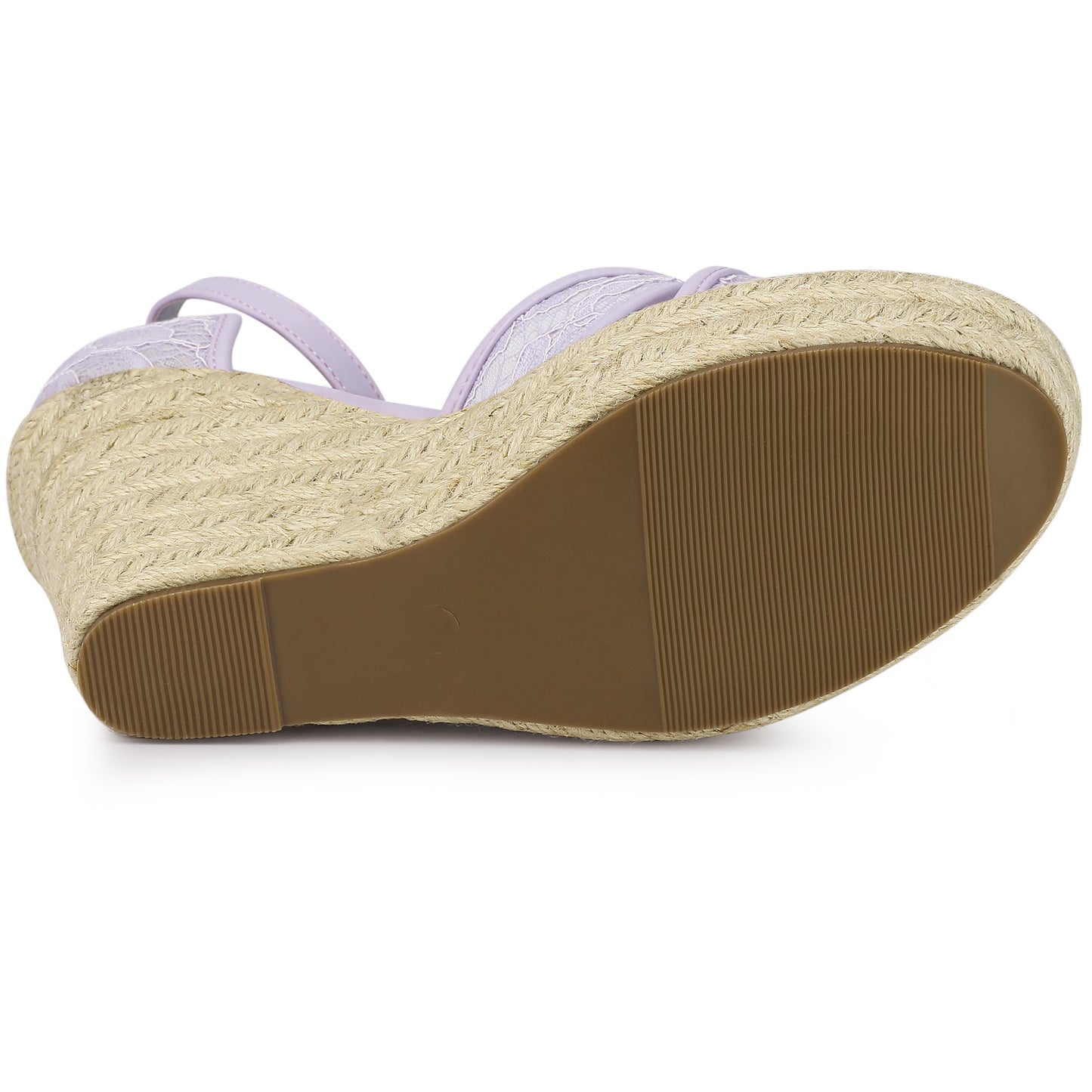 Sandalias de cuña con tiras en el tobillo para mujer