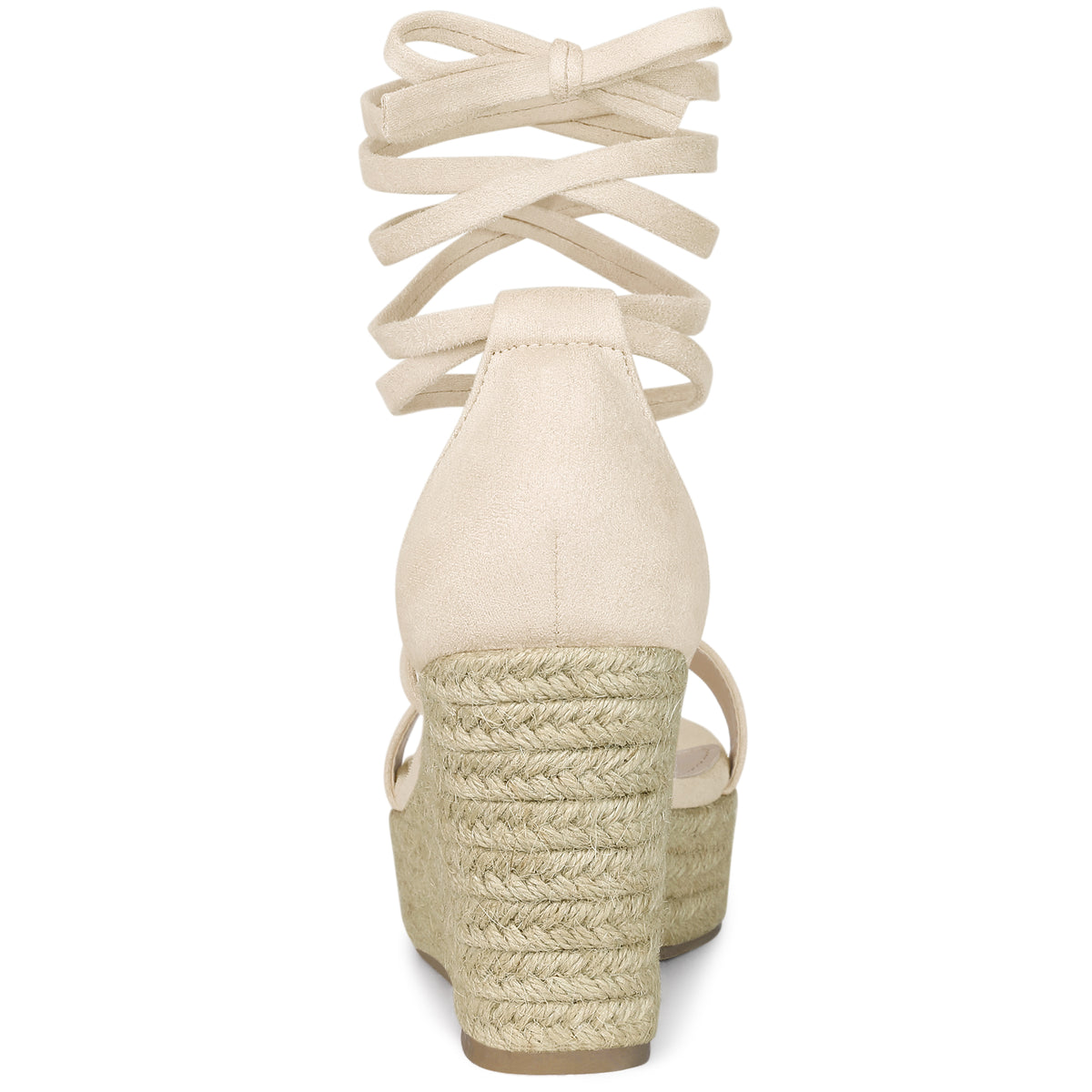 Women's Espadrille Platform Lace Up Wedge Heels Sandals