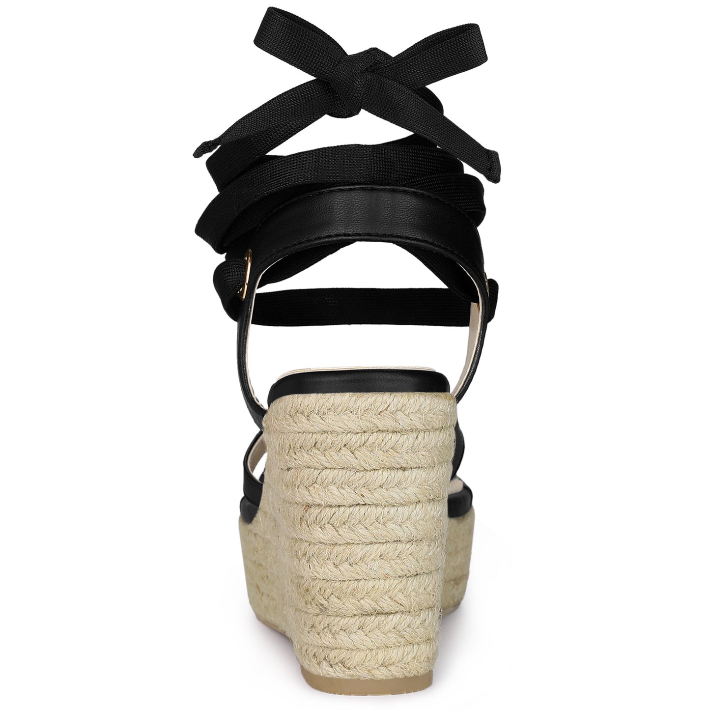 Sandalias de cuña con plataforma y tiras para mujer