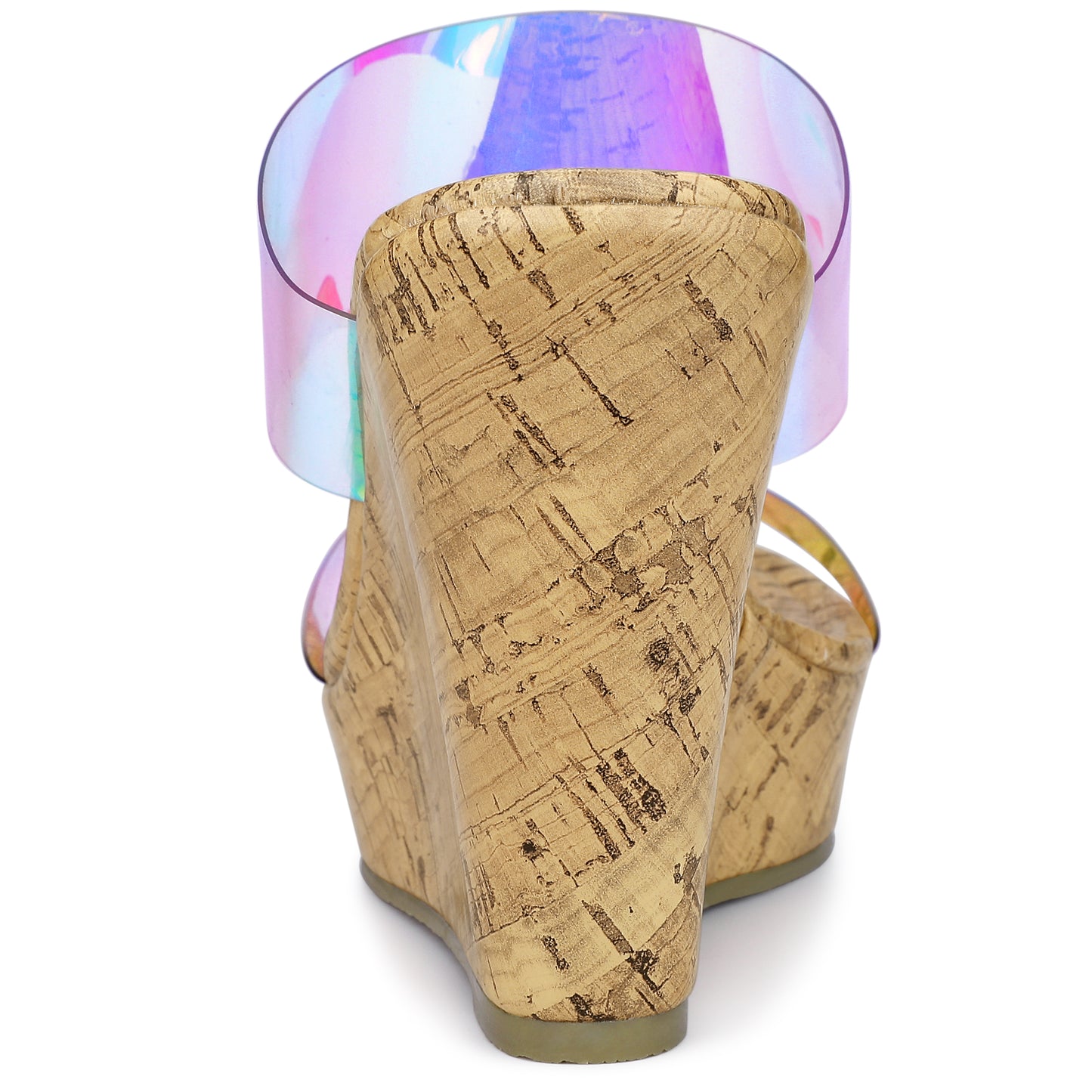 Women's Platform Transparent Straps Wedge Heel Sandals