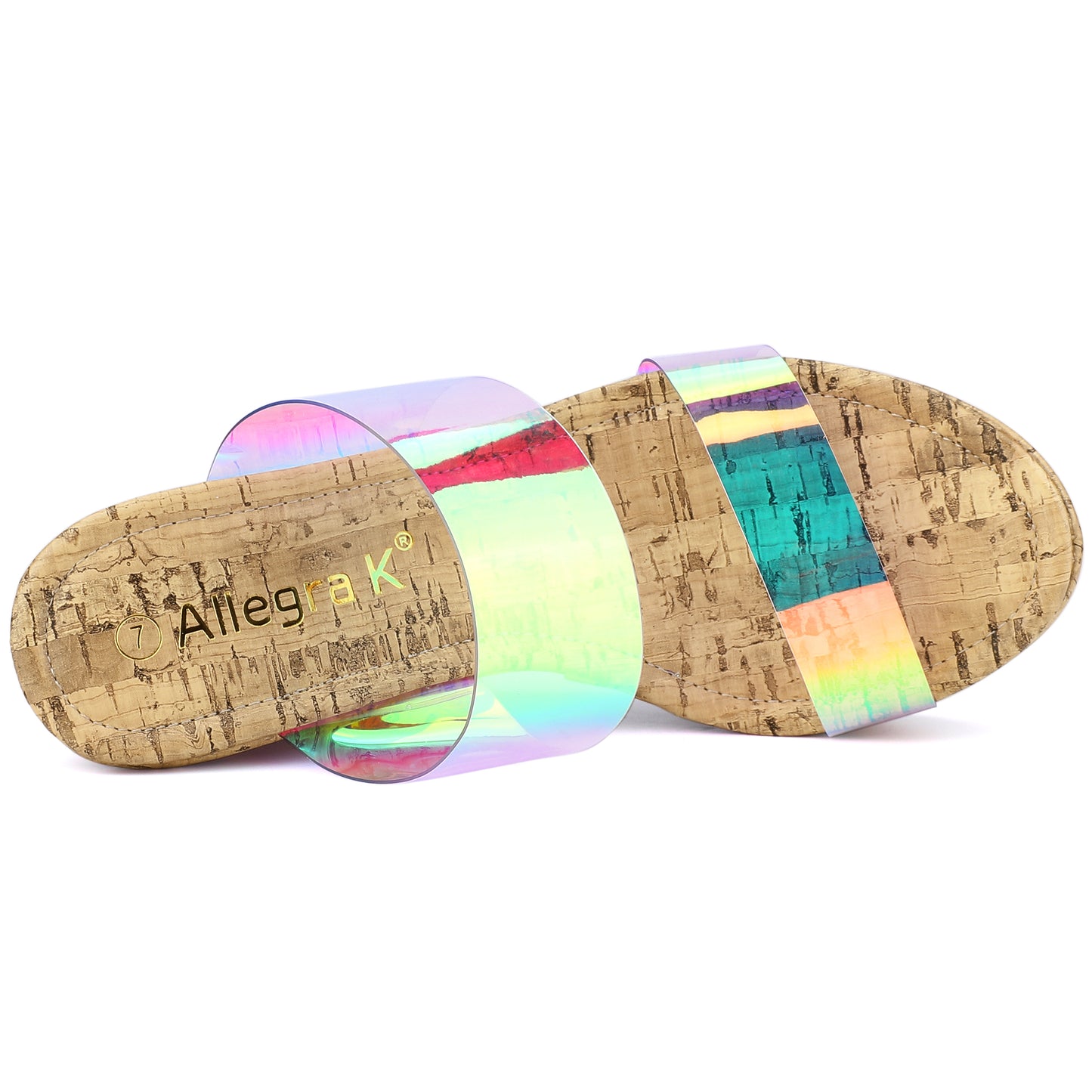 Women's Platform Transparent Straps Wedge Heel Sandals