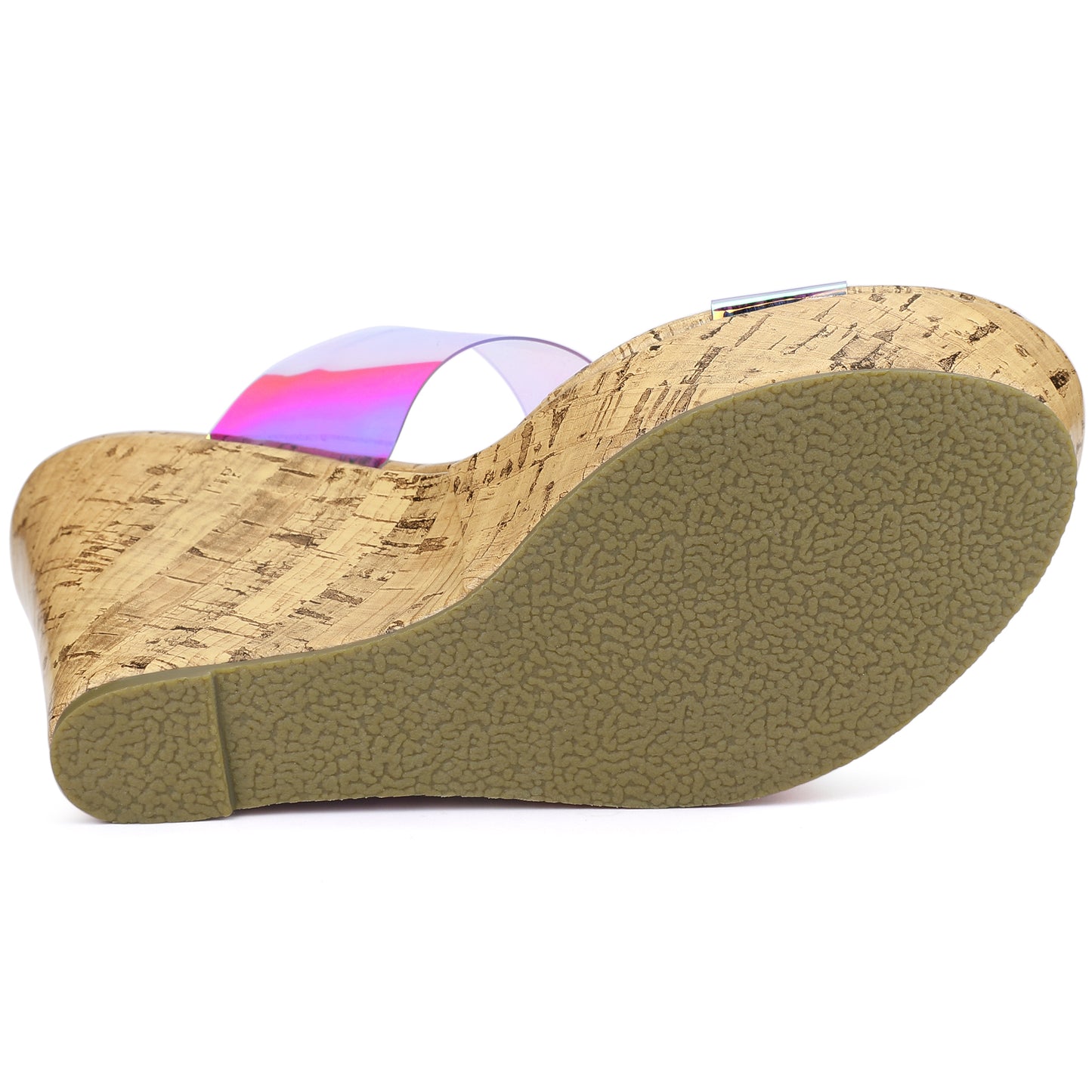 Women's Platform Transparent Straps Wedge Heel Sandals