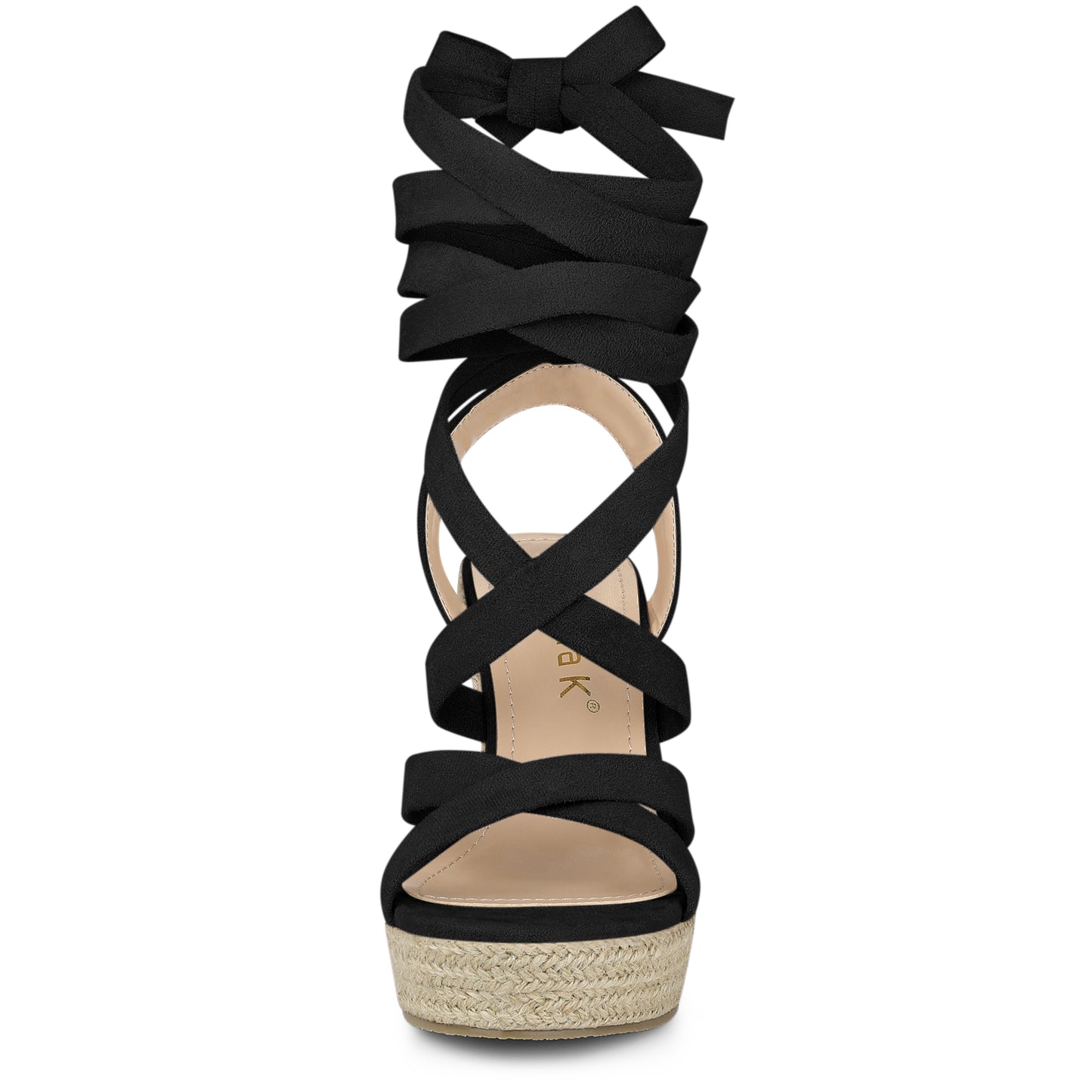 Women's Espadrilles Platform Heels Lace Up Wedge Sandals
