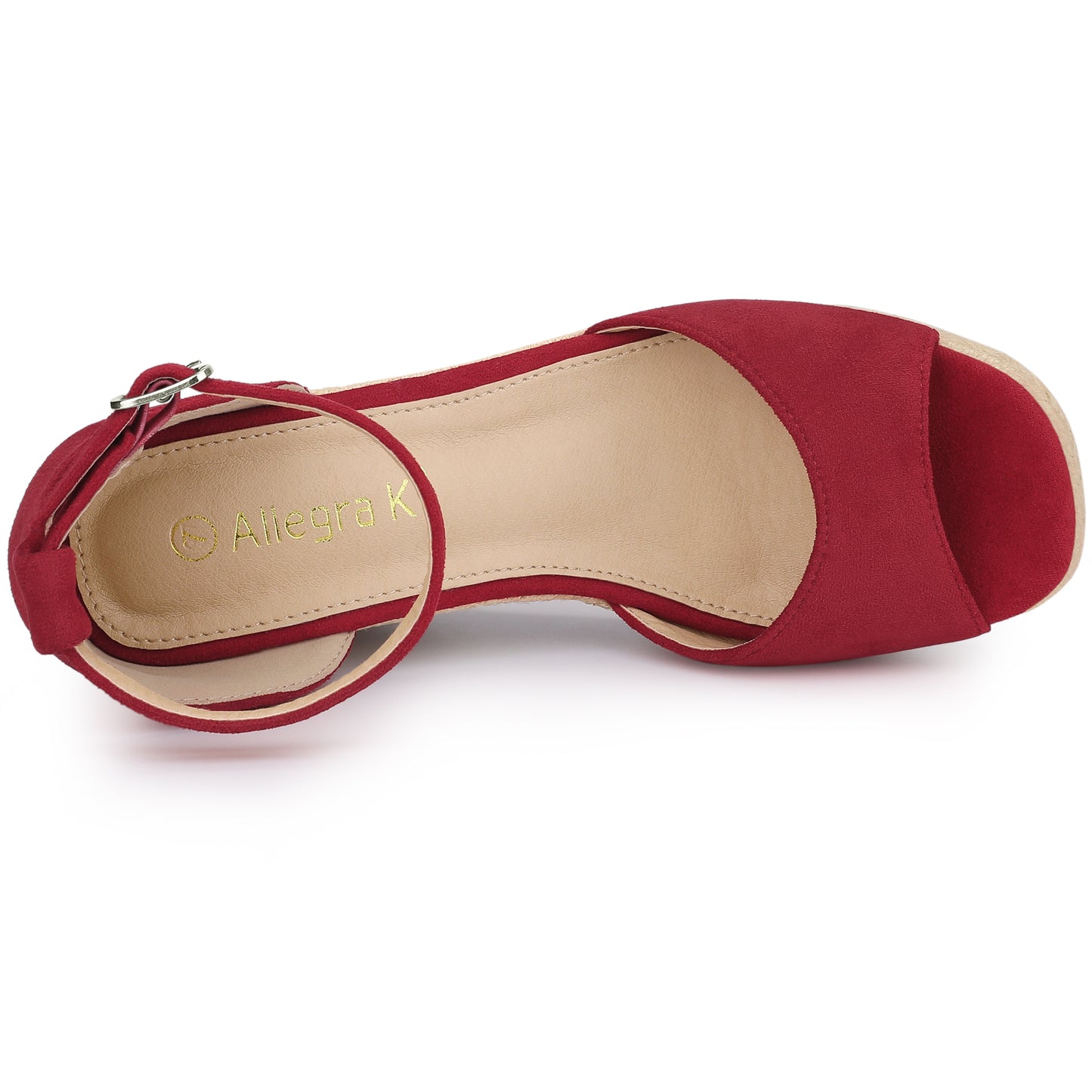 Women's Espadrille Platform Ankle Strap Wedge Heel Sandals