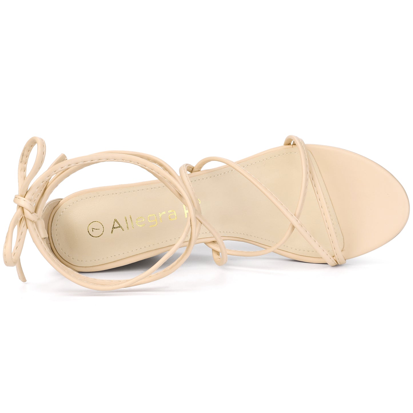 Sandalias de cuña con tiras y cordones para mujer