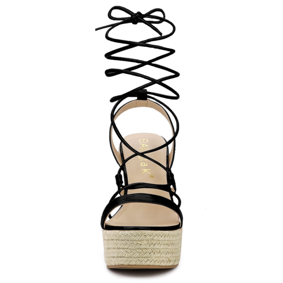Women's Espadrilles Platform Wedges Heel Lace Up Sandals