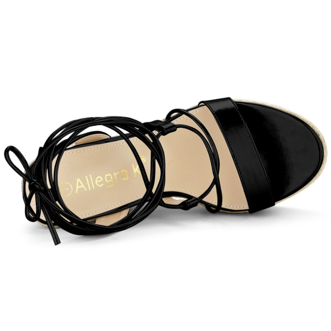Women's Espadrilles Platform Wedges Heel Lace Up Sandals