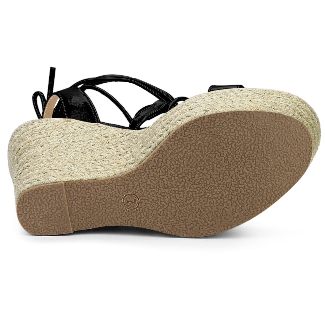 Women's Espadrilles Platform Wedges Heel Lace Up Sandals