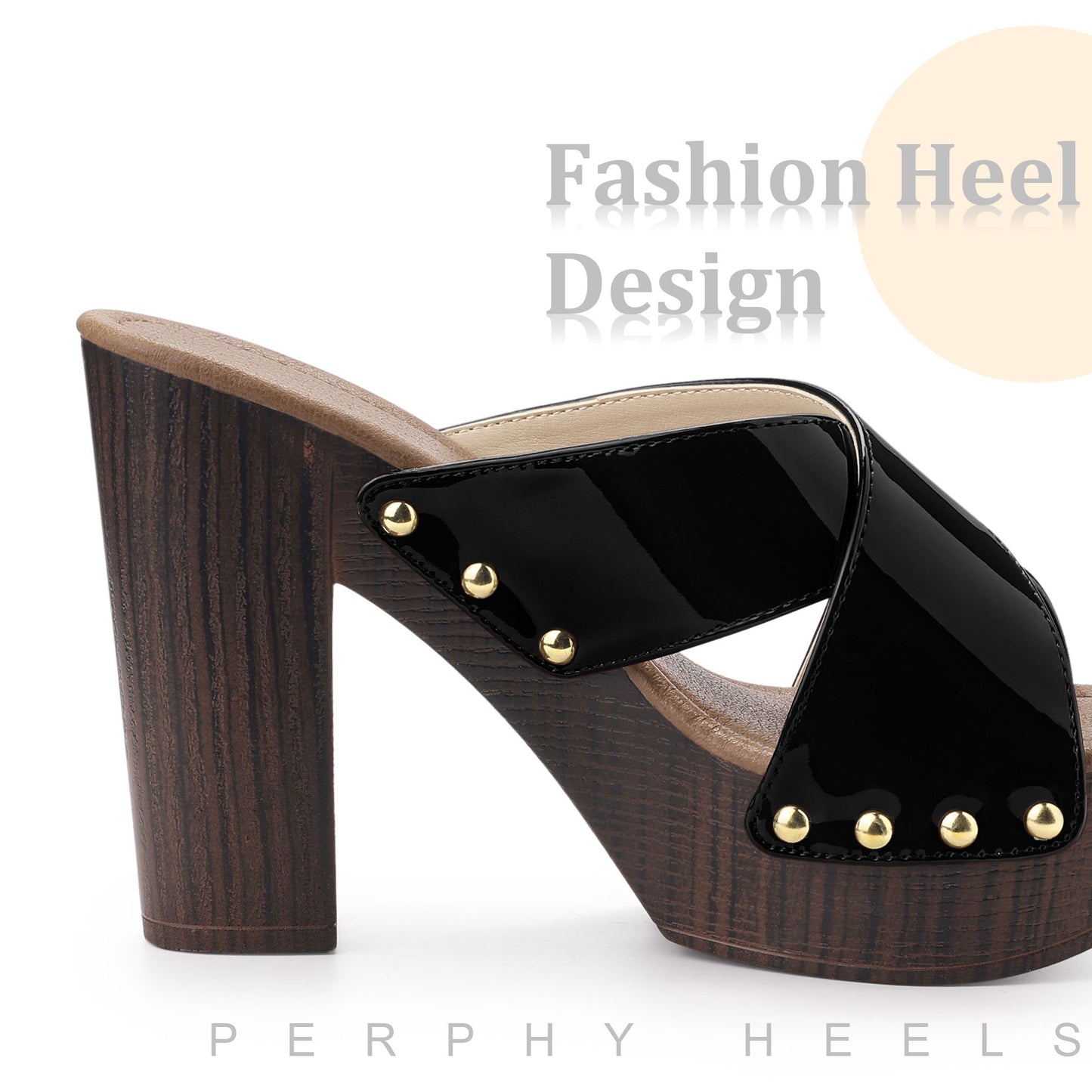 Sandalias de plataforma con tiras cruzadas y tacones gruesos para mujer