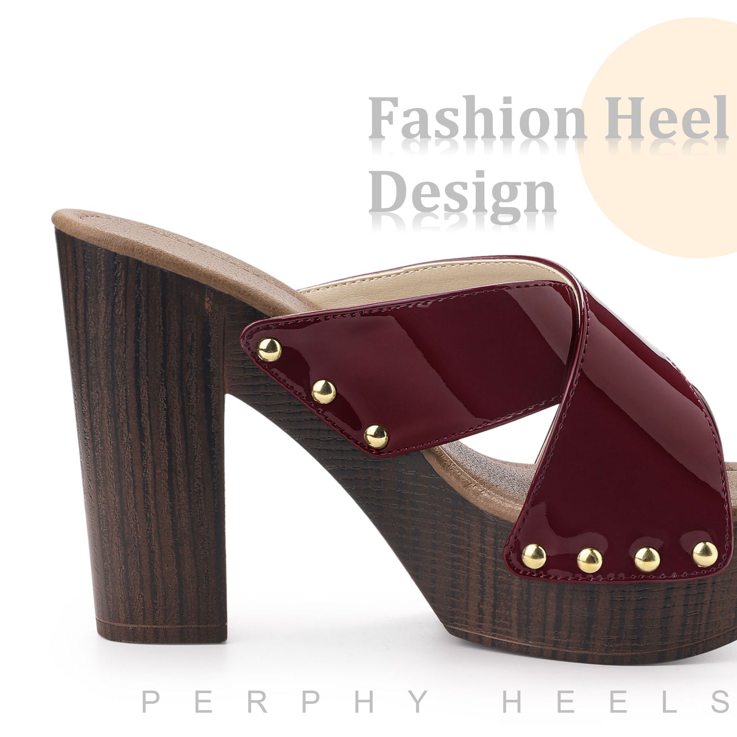 Women Platform Crisscross Strap Chunky Heels Sandals