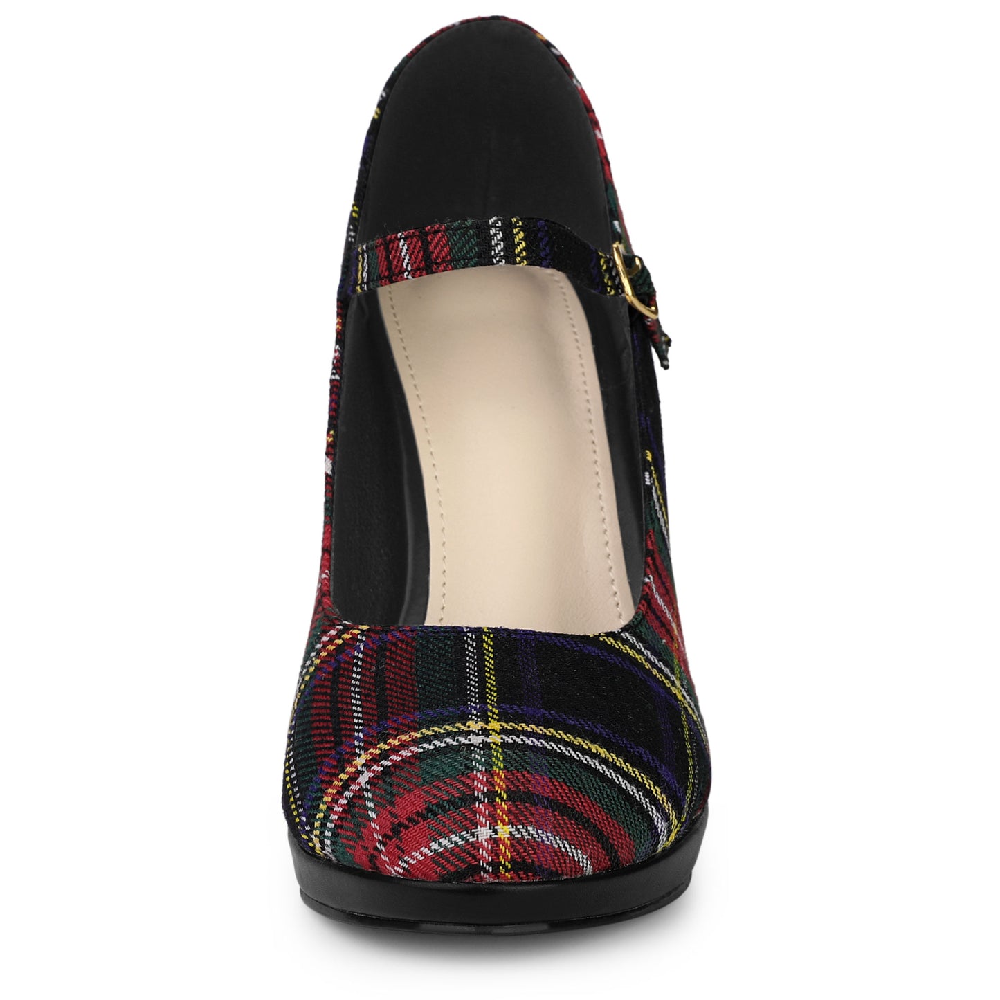 Zapatos Mary Jane con plataforma y tacón de aguja de pata de gallo para mujer