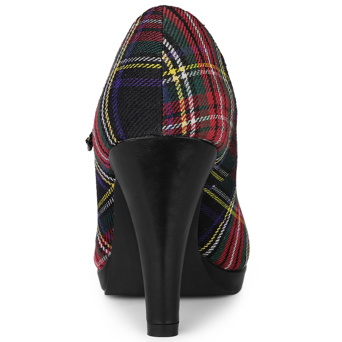 Zapatos Mary Jane con plataforma y tacón de aguja de pata de gallo para mujer