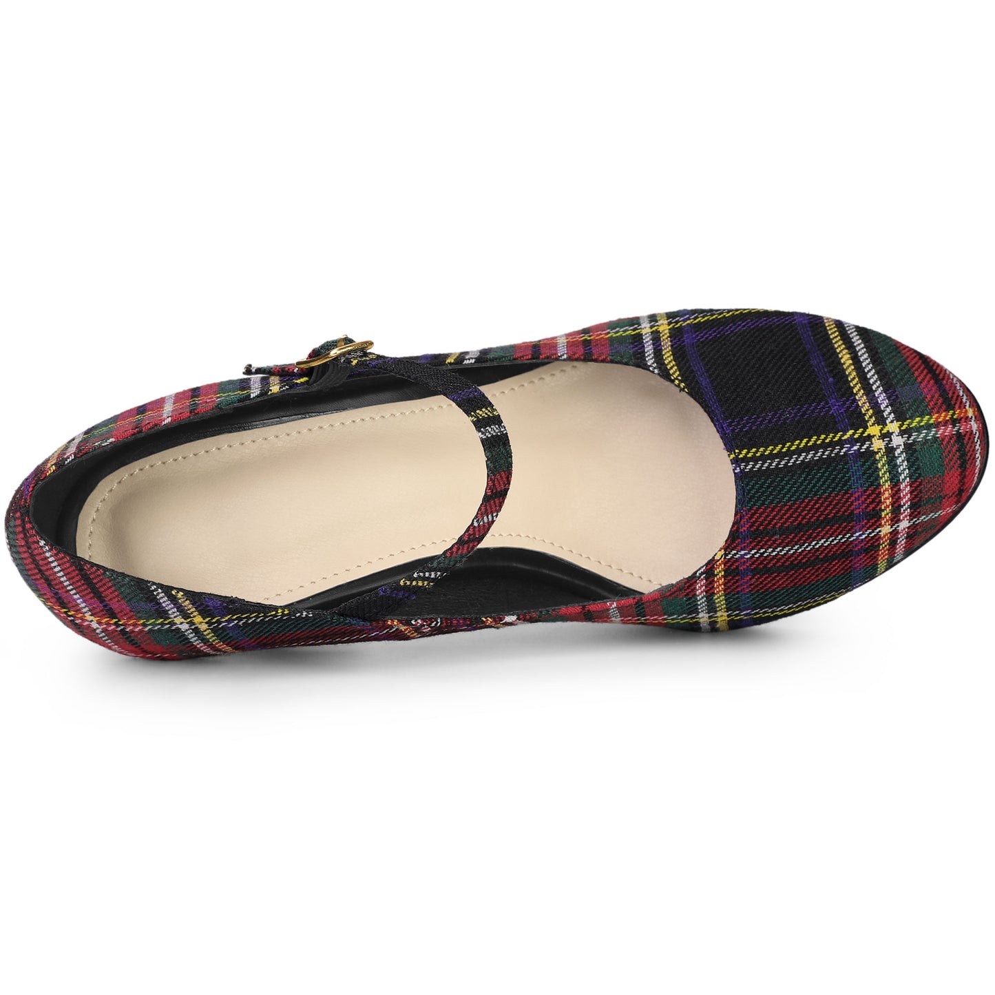 Zapatos Mary Jane con plataforma y tacón de aguja de pata de gallo para mujer