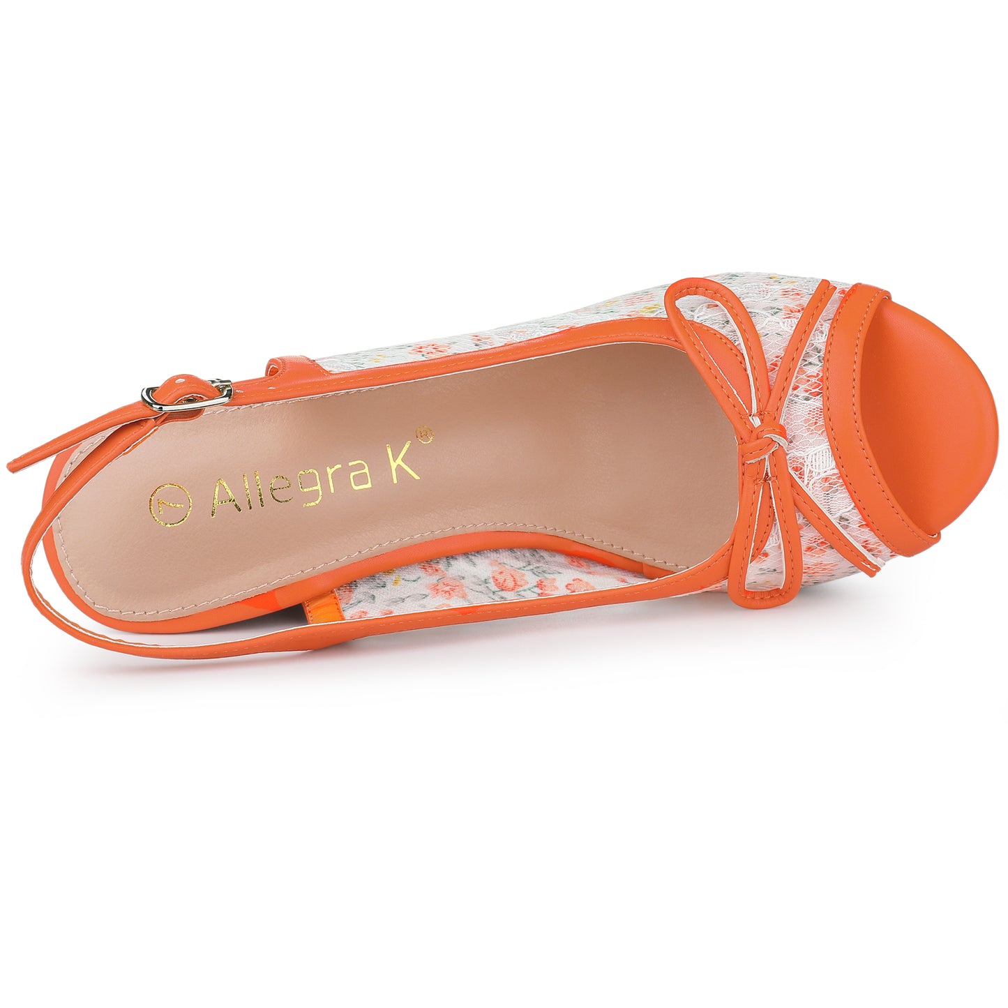 Women's Platform Heels Bow Lace Wedge Mustard Sandals