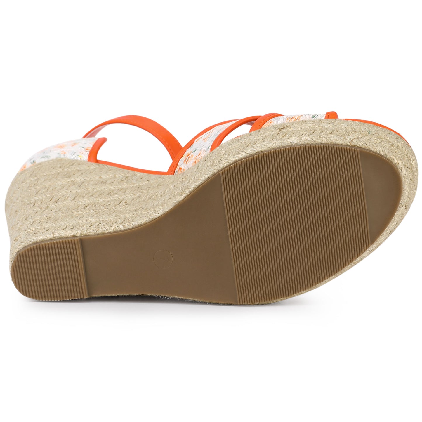 Sandalias de cuña con tiras en el tobillo para mujer