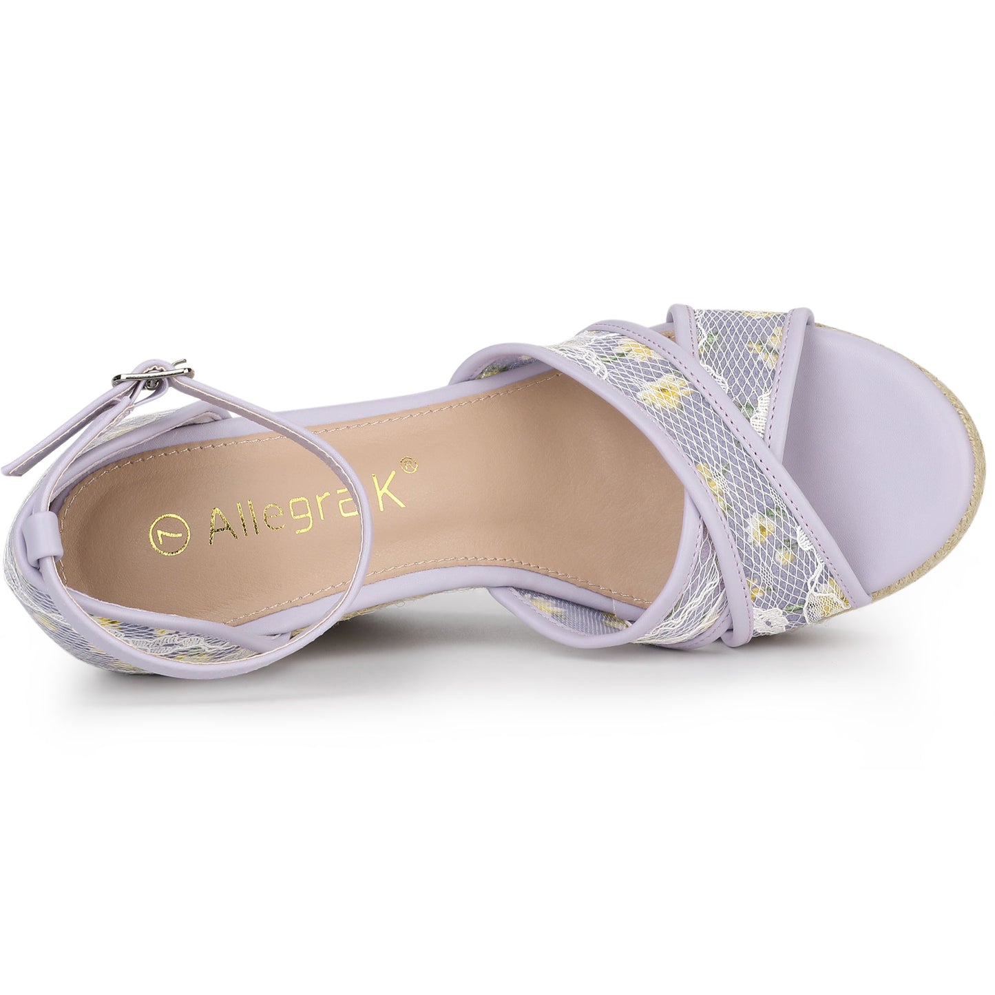 Women's Ankle Strap Espadrille Wedge Heel Sandals