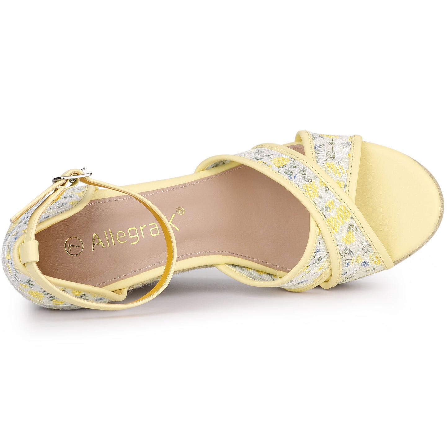 Women's Ankle Strap Espadrille Wedge Heel Sandals