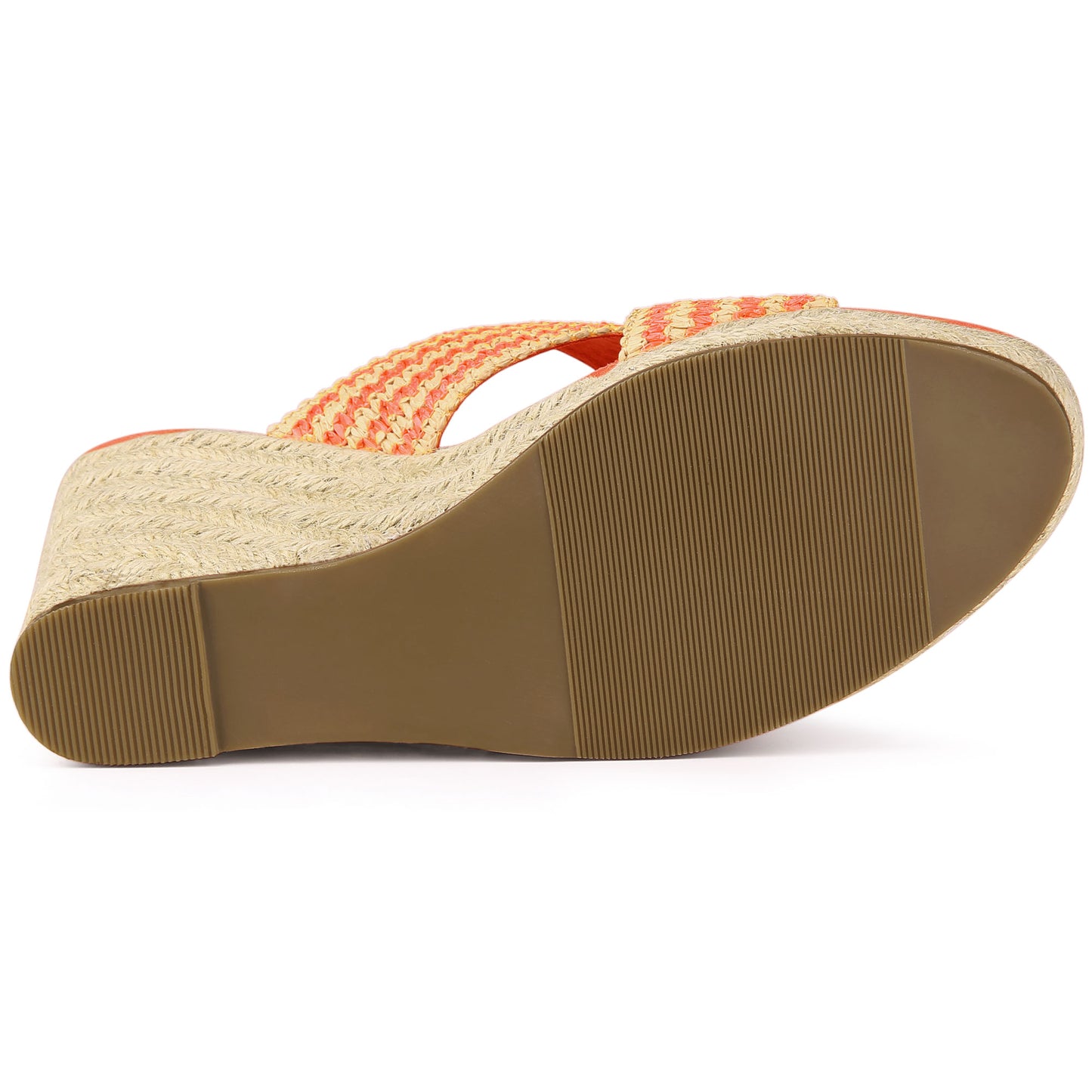Sandalias de cuña con plataforma y tiras cruzadas para mujer