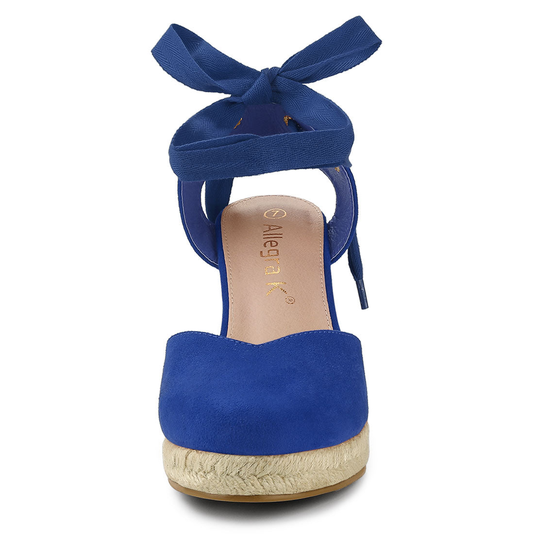 Women's Espadrille Platform Wedge Heel Lace Up Sandals