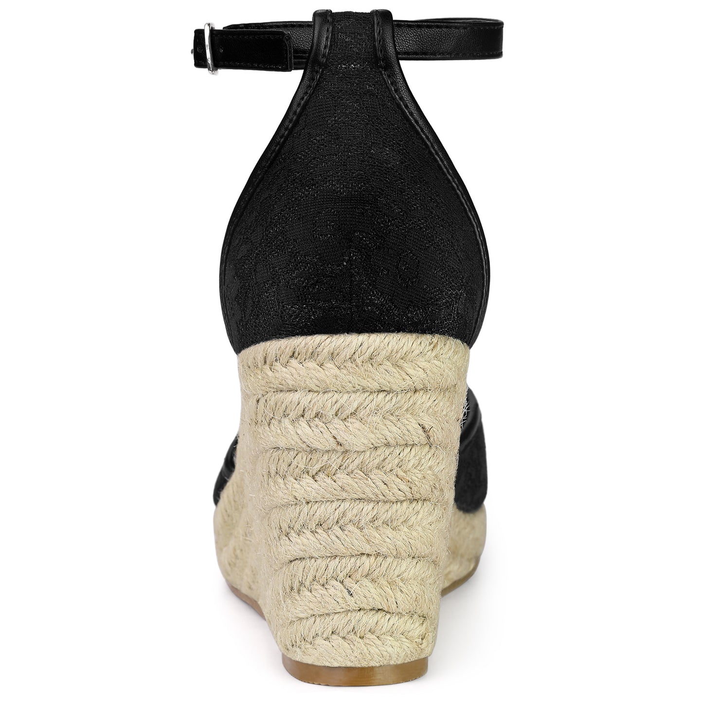Women's Espadrille Platform Heels Lace Wedge Heel Sandals