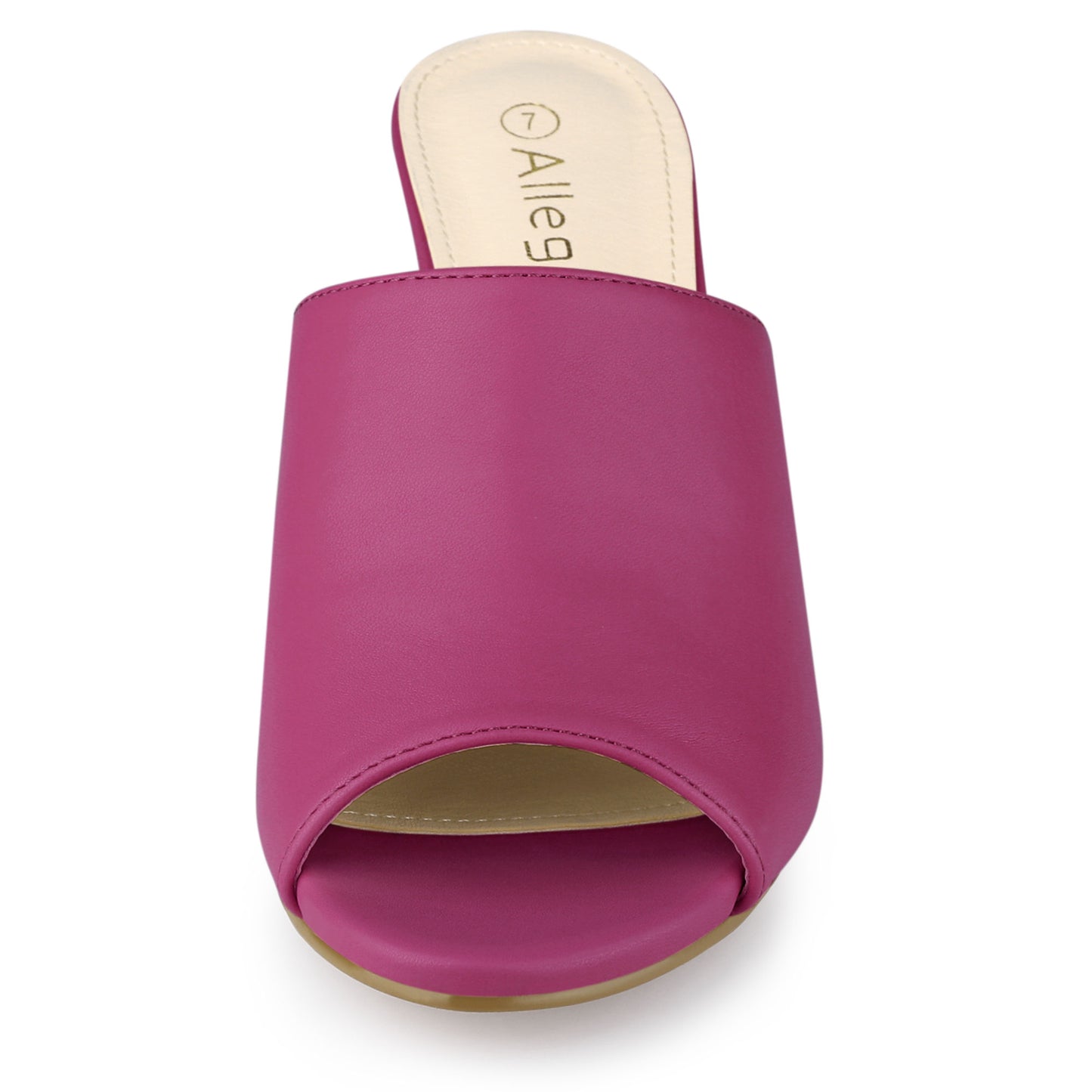 Women's Slip On Block Heel Slide Sandals