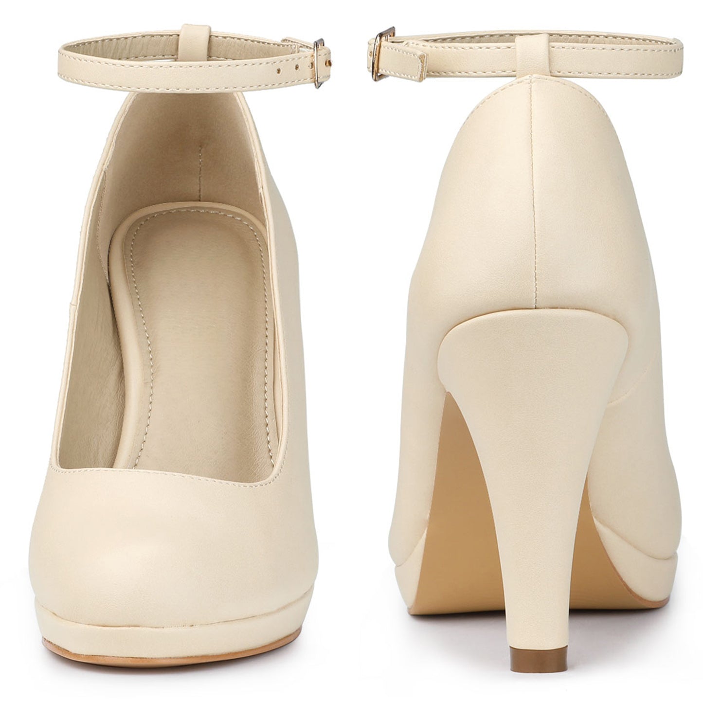 Zapatos Mary Jane para mujer con tiras en el tobillo y tacón alto de aguja