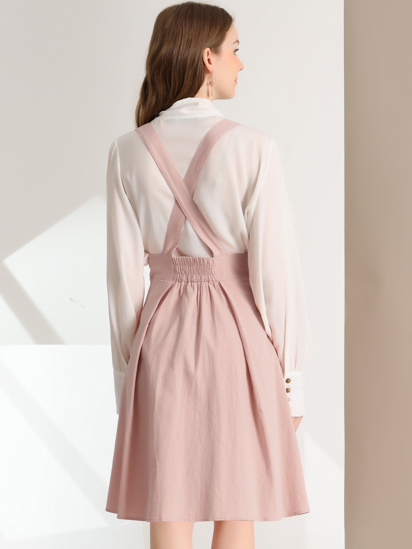 Falda con tirantes y cintura alta para mujer, mono, corsé, falda skater, minivestido corto