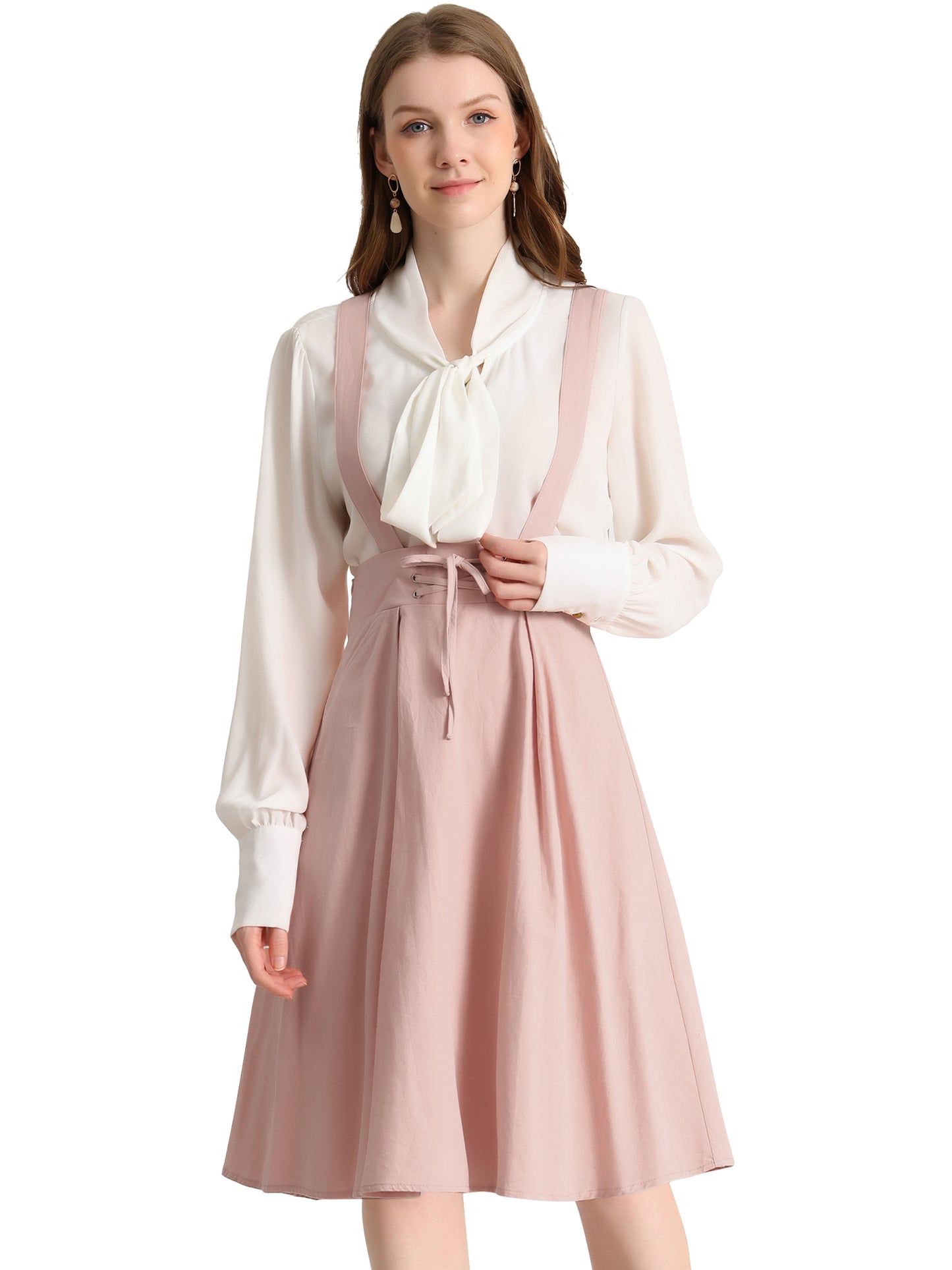 Falda con tirantes y cintura alta para mujer, mono, corsé, falda skater, minivestido corto