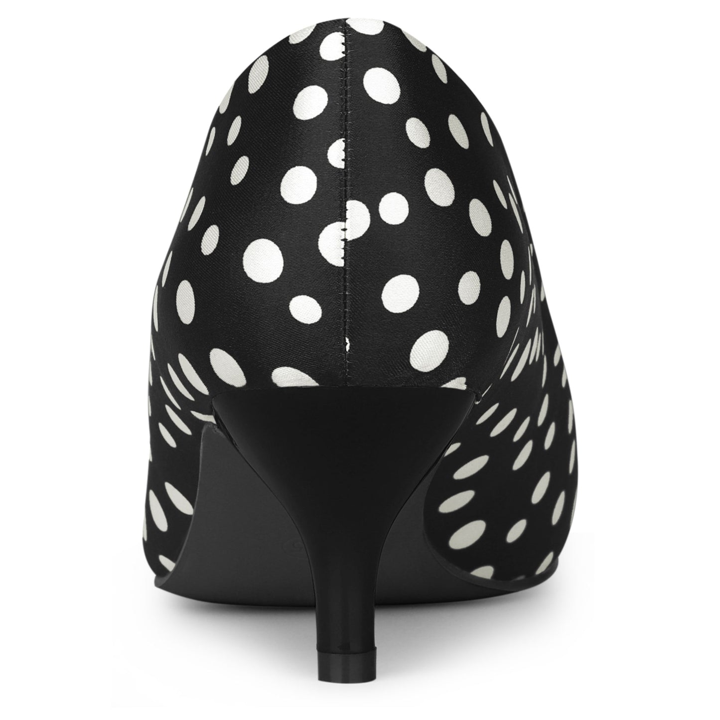 Women's Pointed Toe Polka Dots Kitten Heels Pumps