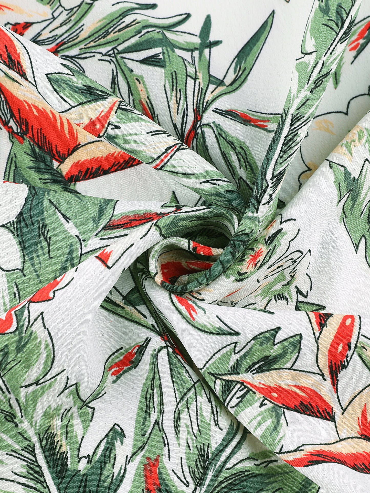 Falda midi cruzada con estampado floral bohemio de playa tropical para mujer