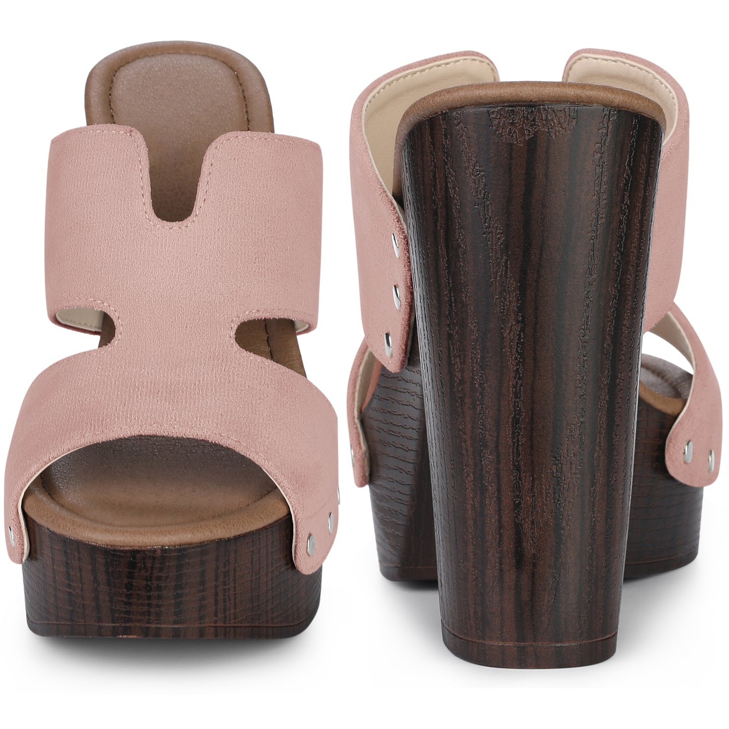 Sandalias de plataforma con tacón alto y plataforma para mujer