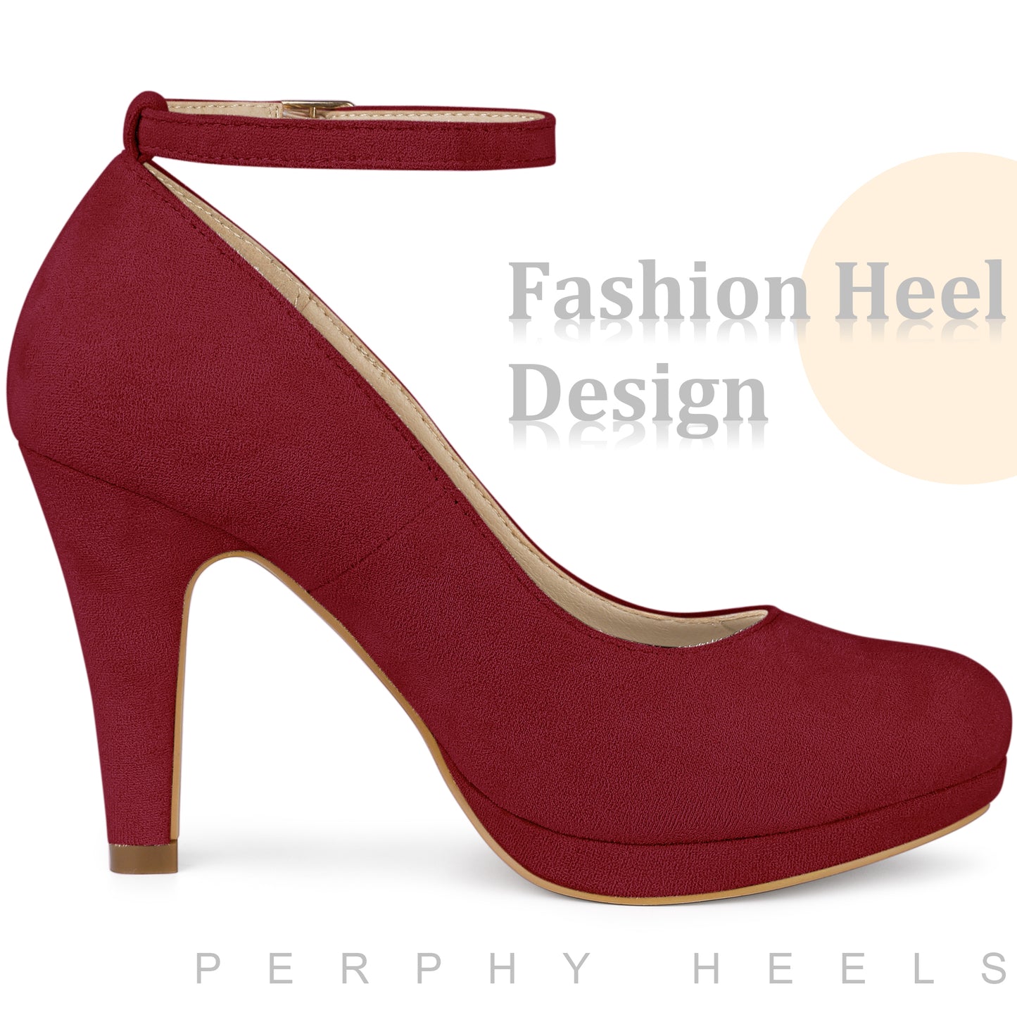 Zapatos Mary Jane para mujer con tacones de aguja y punta redonda