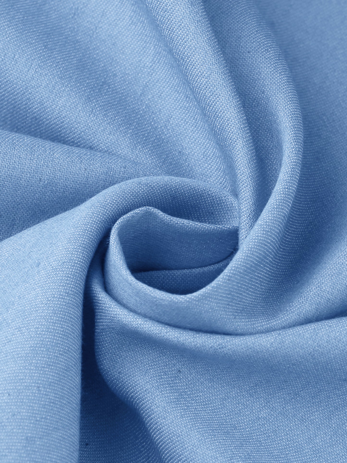 Falda vaquera de mujer con cordones y corte cambray hasta la rodilla