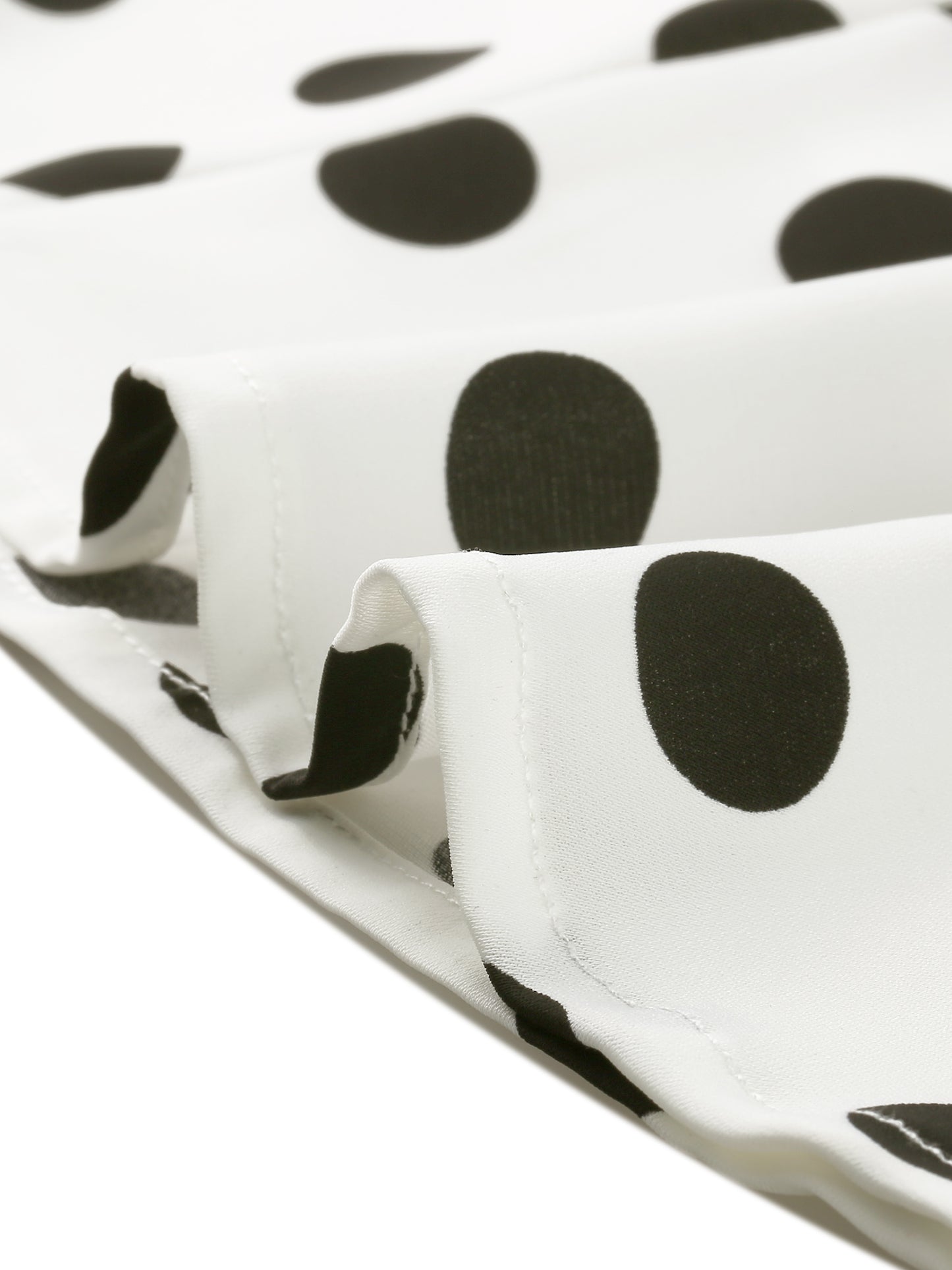 Falda midi holgada con lunares de los años 50 para mujer