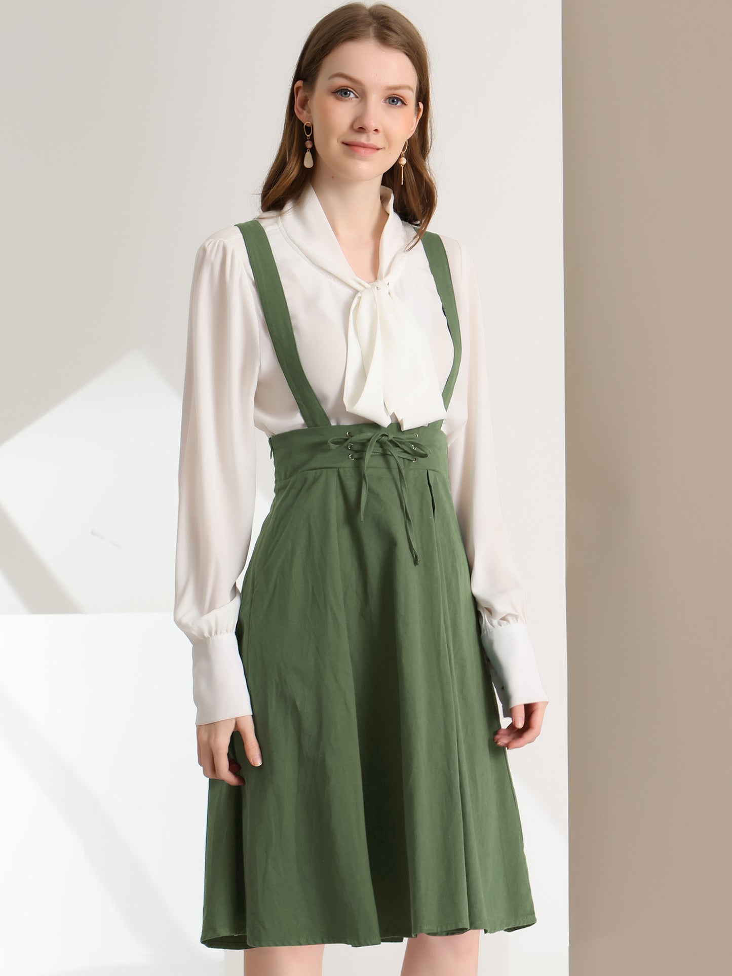 Falda con tirantes y cintura alta para mujer, mono, corsé, falda skater, minivestido corto