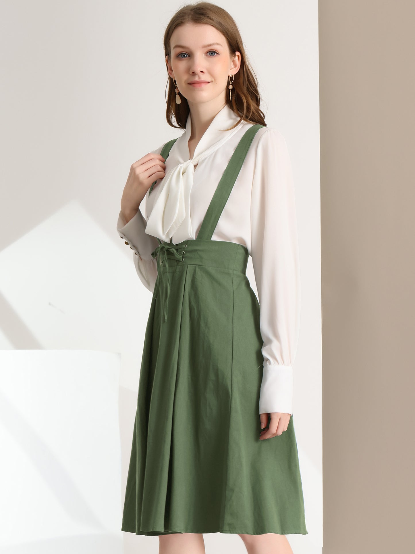 Falda con tirantes y cintura alta para mujer, mono, corsé, falda skater, minivestido corto