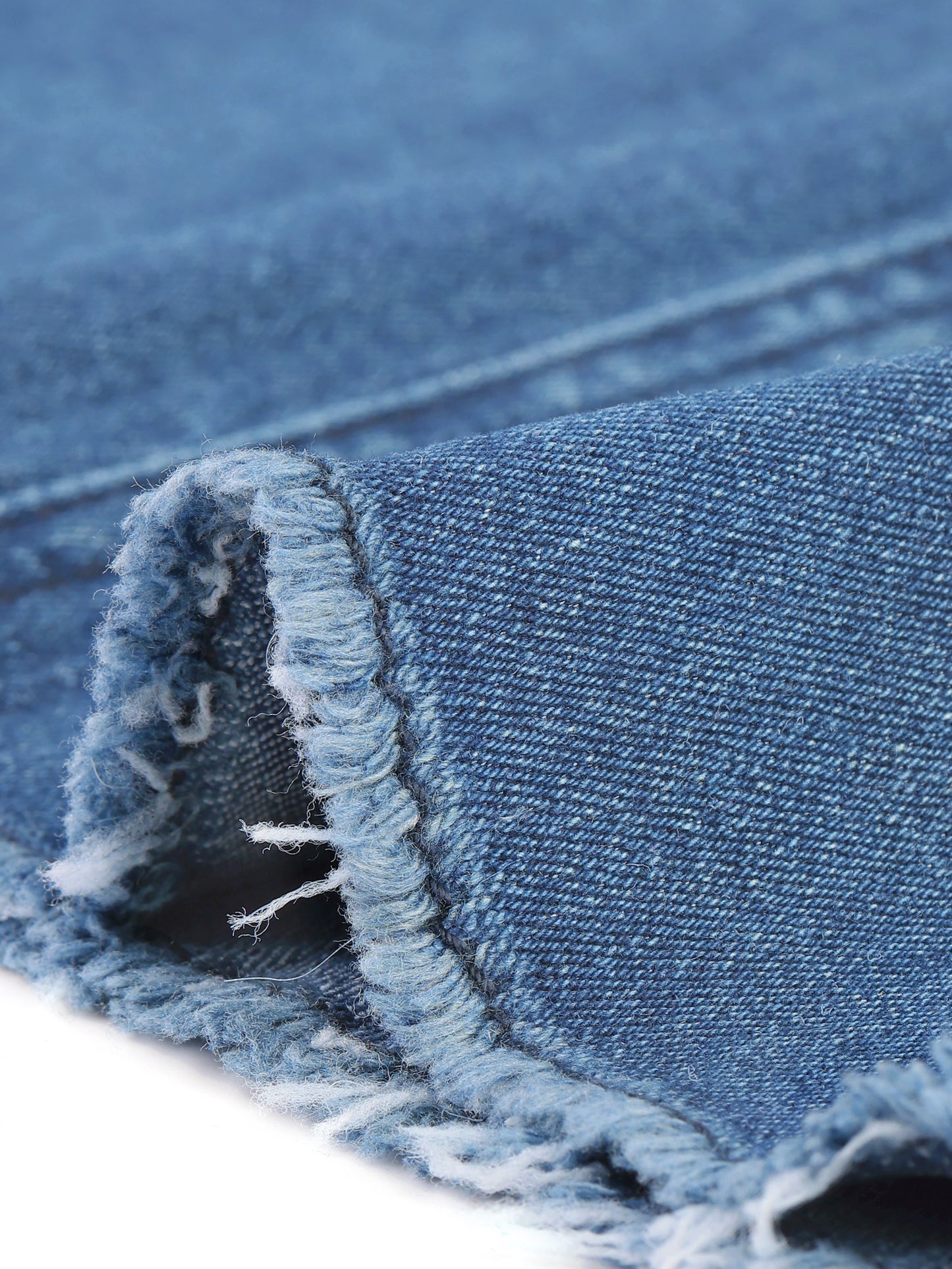 Women's Casual Jean Skirt High Waist Back Slit Stretch Denim Skirt (Available in Plus Size)