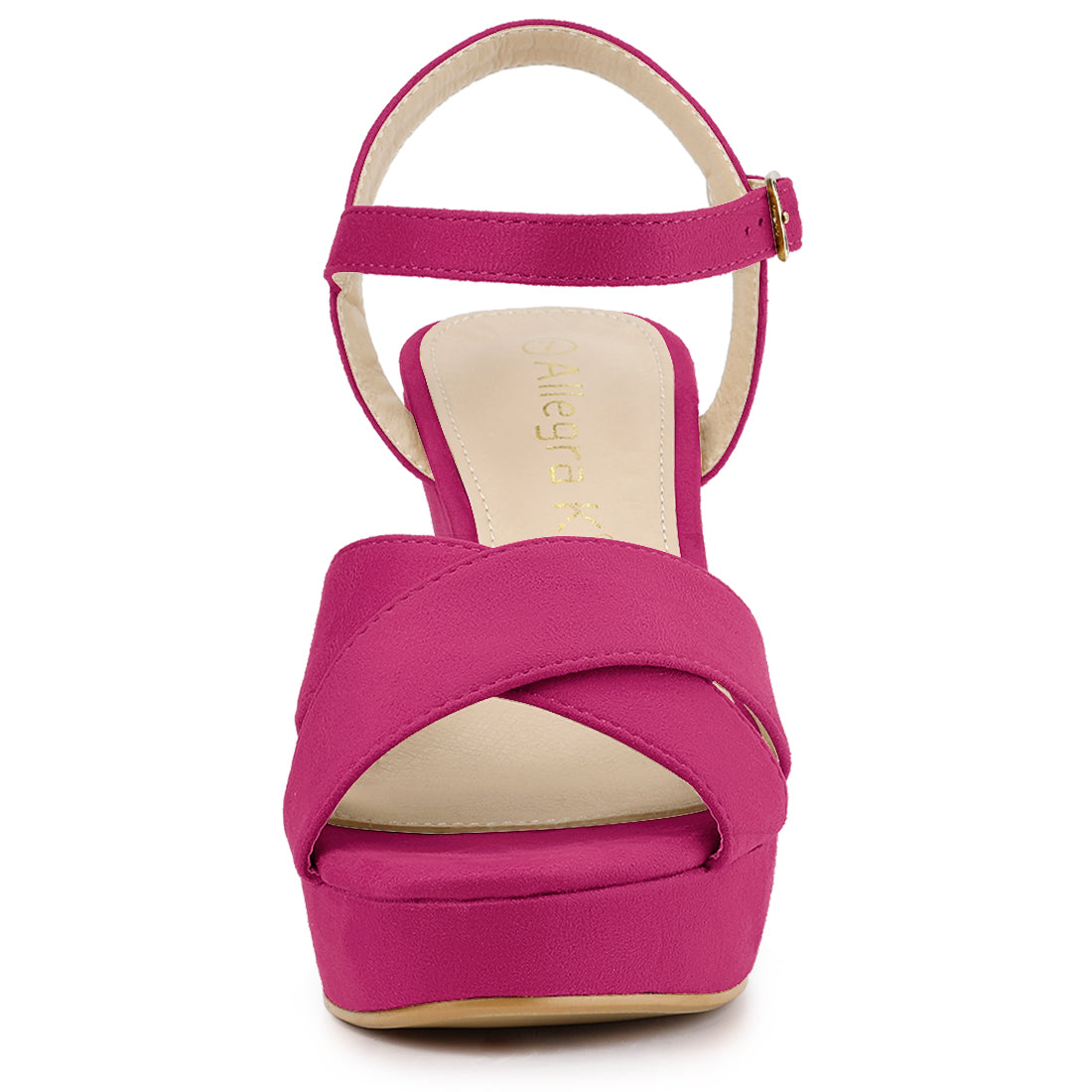 Sandalias de plataforma con tacón grueso y tira trasera para mujer